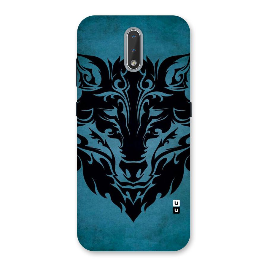 Black Artistic Wolf Back Case for Nokia 2.3