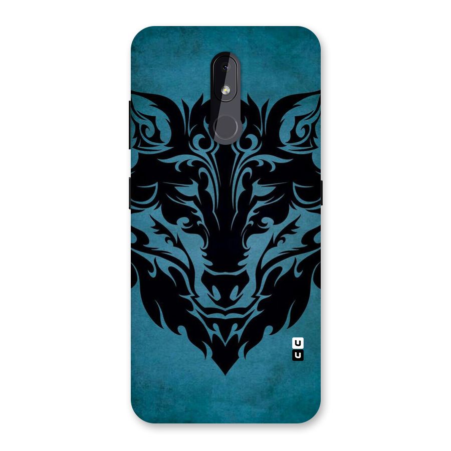 Black Artistic Wolf Back Case for Nokia 3.2