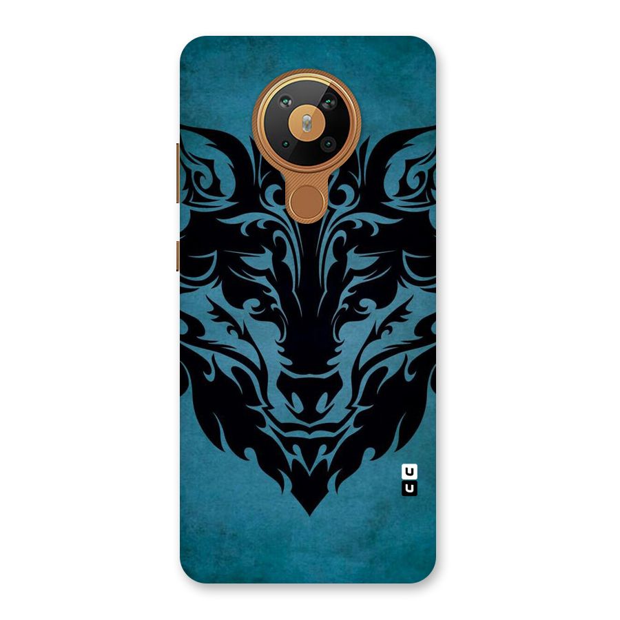 Black Artistic Wolf Back Case for Nokia 5.3