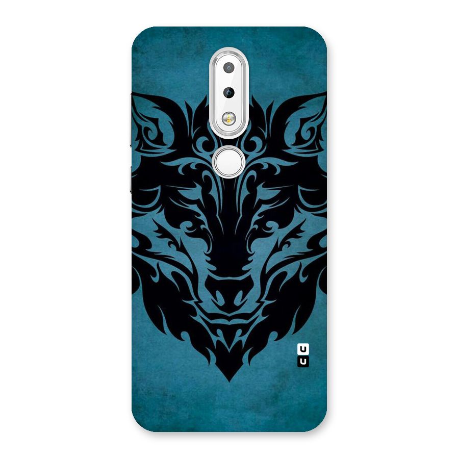 Black Artistic Wolf Back Case for Nokia 6.1 Plus