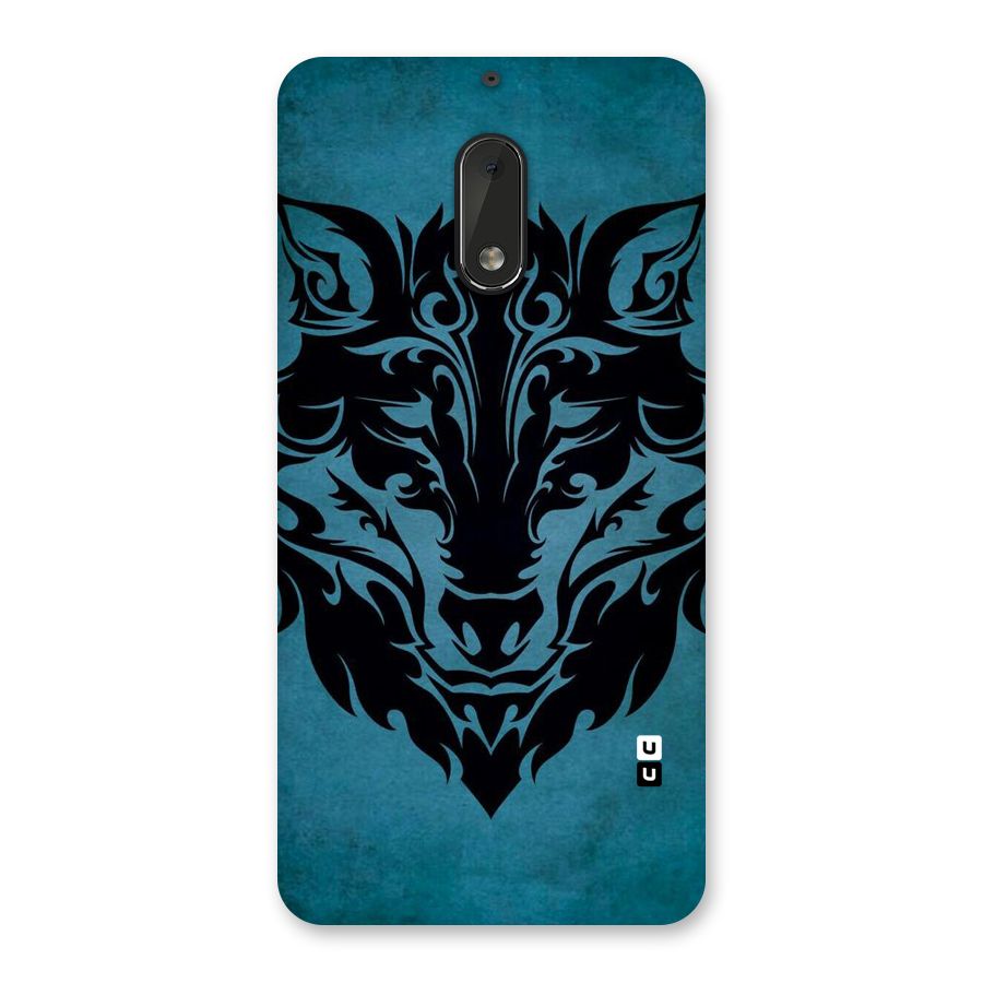 Black Artistic Wolf Back Case for Nokia 6