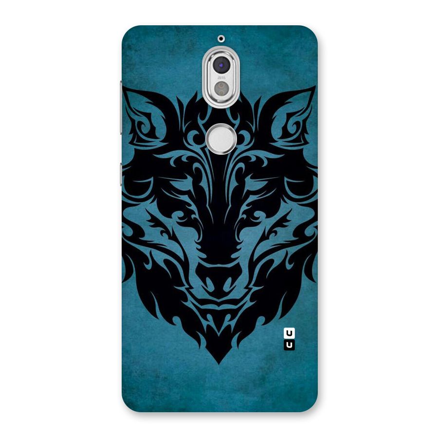 Black Artistic Wolf Back Case for Nokia 7