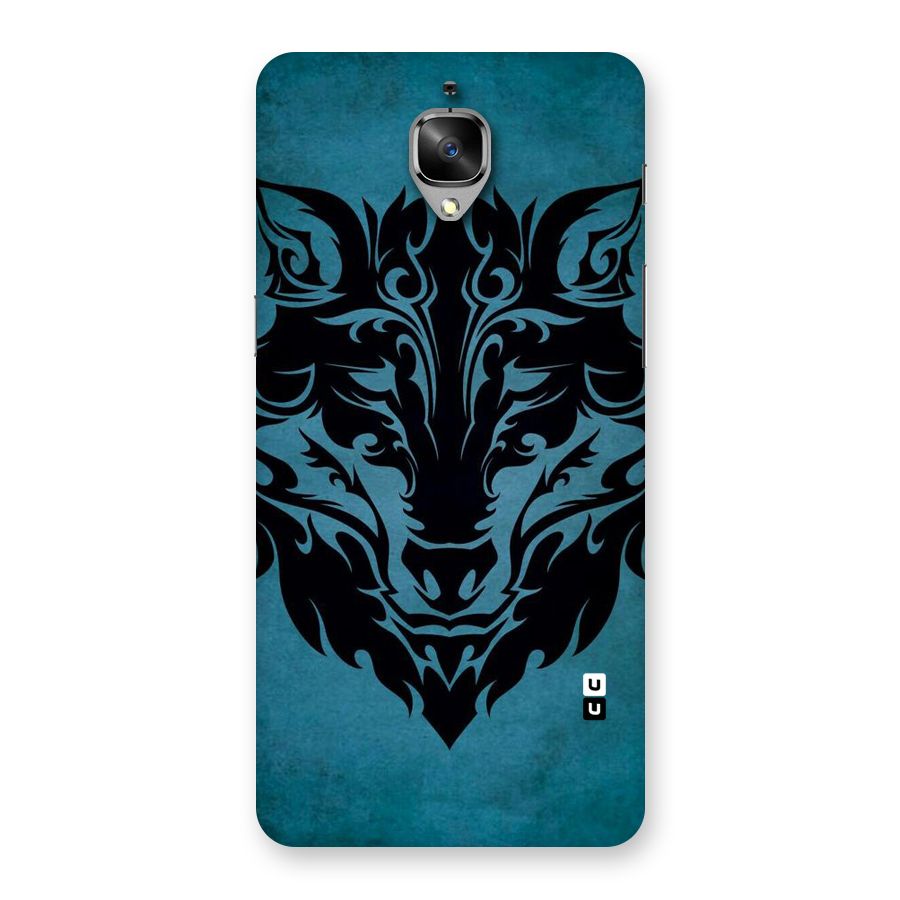 Black Artistic Wolf Back Case for OnePlus 3