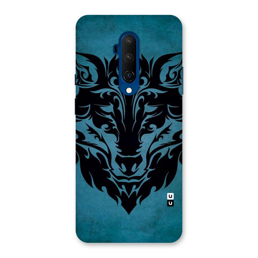 Black Artistic Wolf Back Case for OnePlus 7T Pro