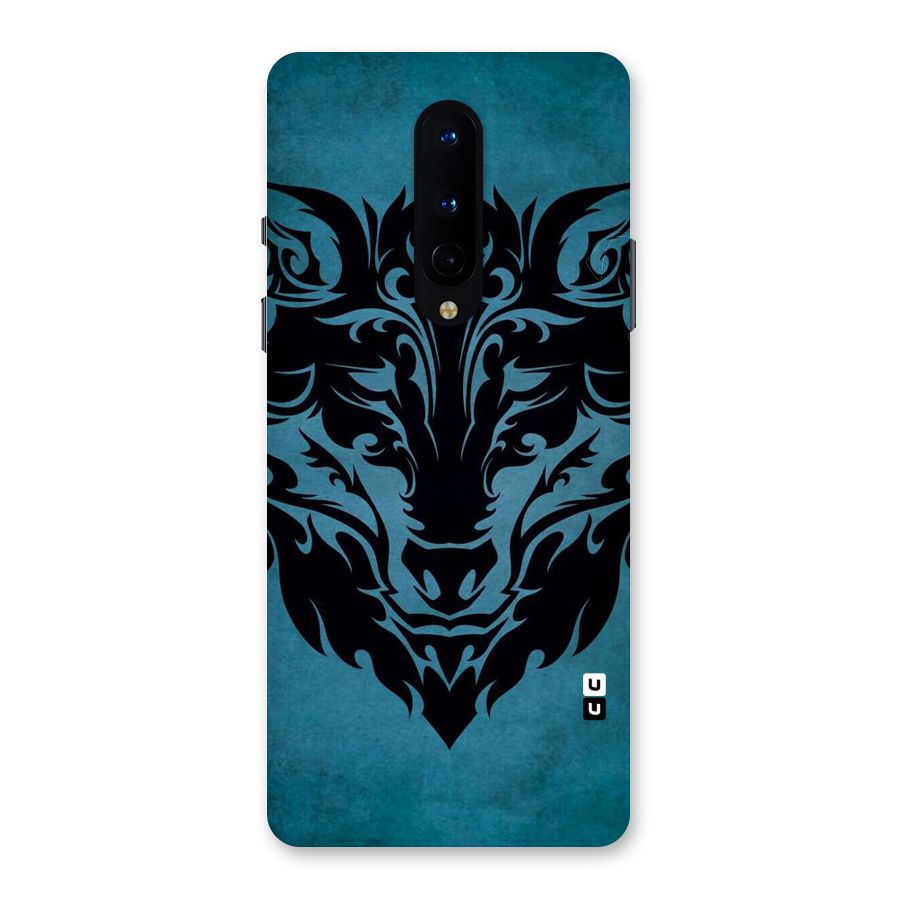 Black Artistic Wolf Back Case for OnePlus 8