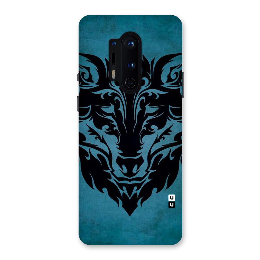 Black Artistic Wolf Back Case for OnePlus 8 Pro