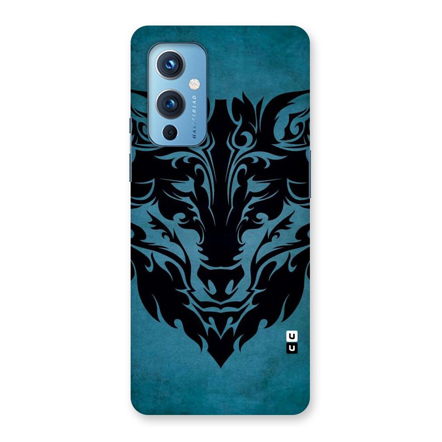 Black Artistic Wolf Back Case for OnePlus 9