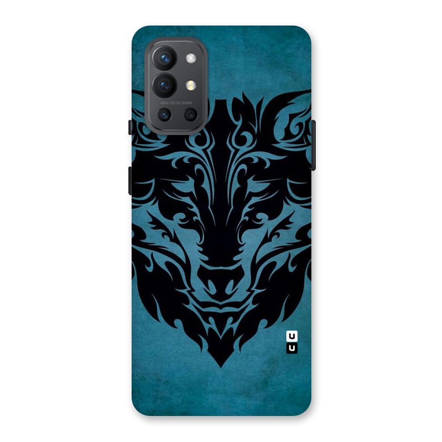 Black Artistic Wolf Back Case for OnePlus 9R