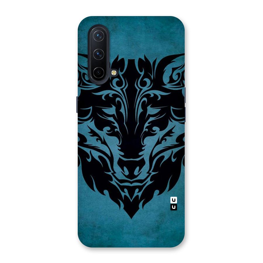 Black Artistic Wolf Back Case for OnePlus Nord CE 5G