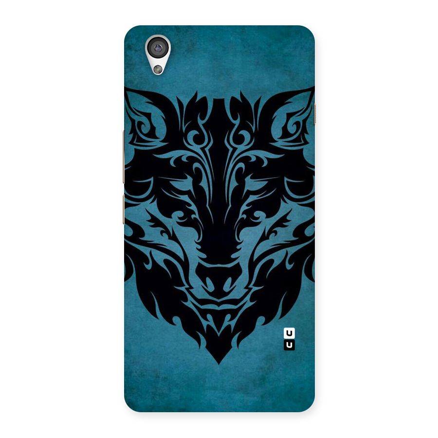 Black Artistic Wolf Back Case for OnePlus X
