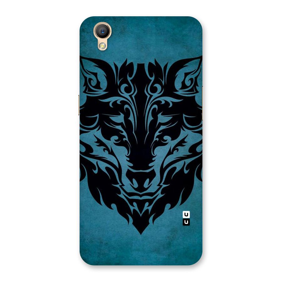 Black Artistic Wolf Back Case for Oppo A37
