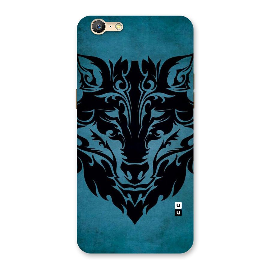 Black Artistic Wolf Back Case for Oppo A57