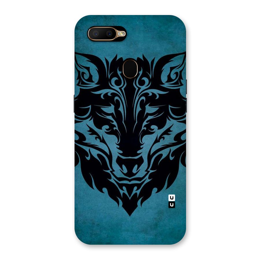 Black Artistic Wolf Back Case for Oppo A5s
