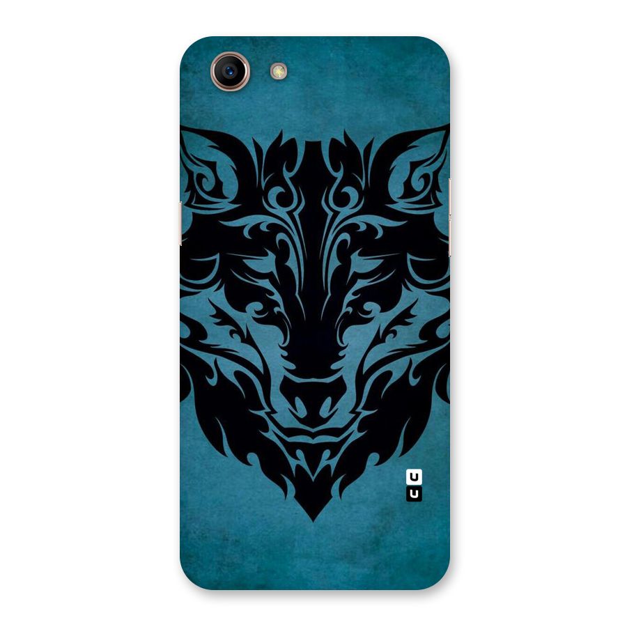 Black Artistic Wolf Back Case for Oppo A83 (2018)
