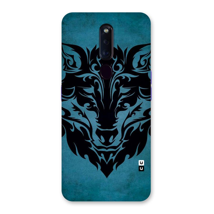 Black Artistic Wolf Back Case for Oppo F11 Pro