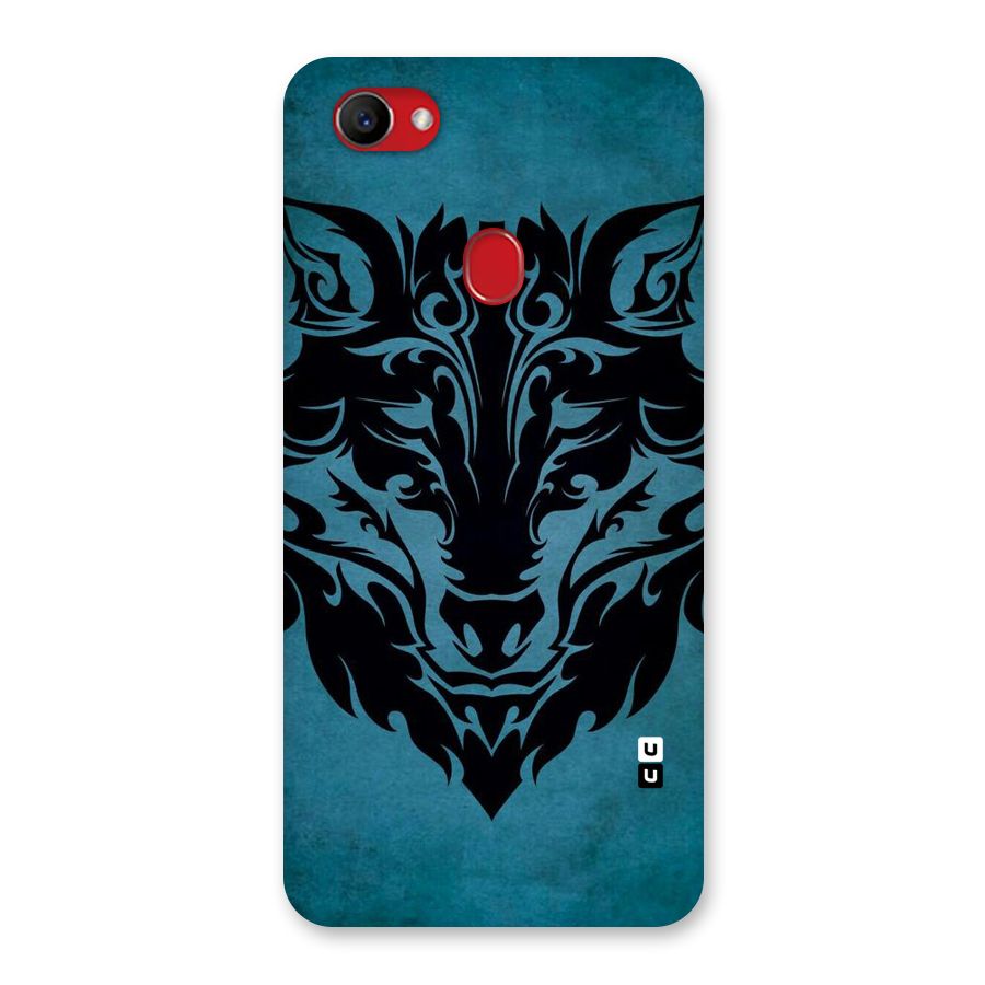 Black Artistic Wolf Back Case for Oppo F7