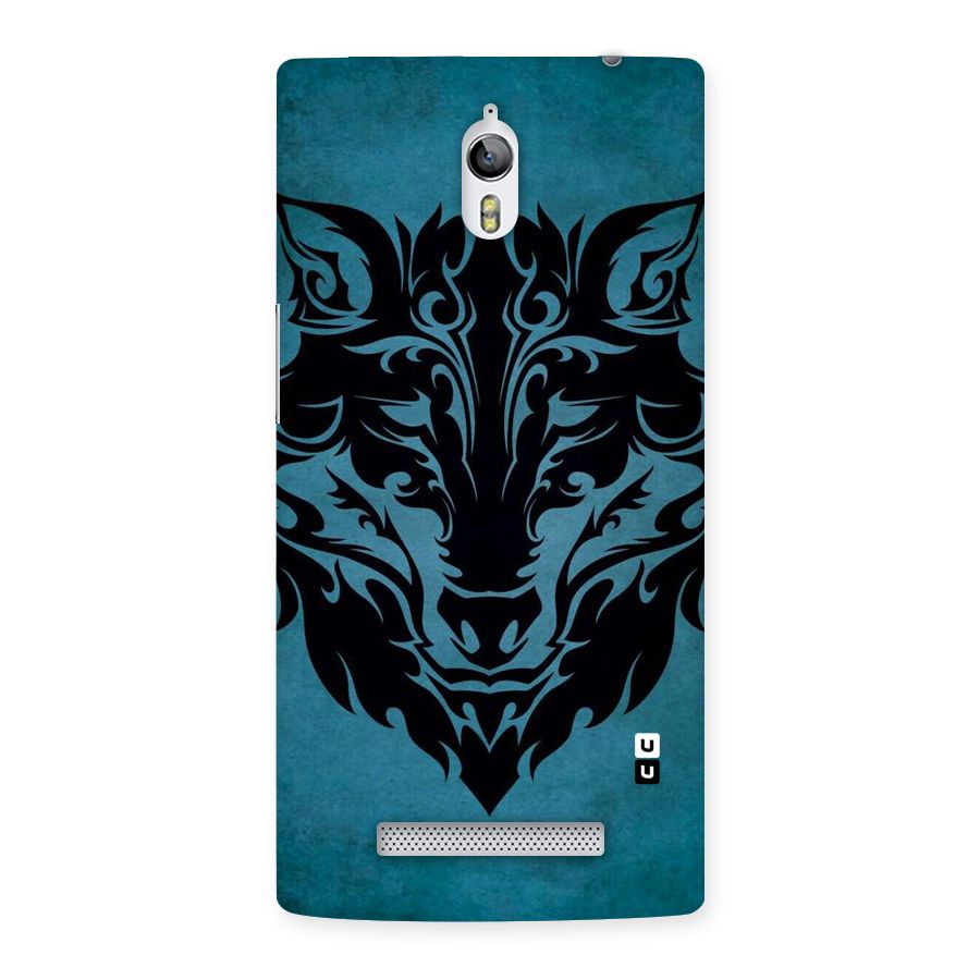 Black Artistic Wolf Back Case for Oppo Find 7