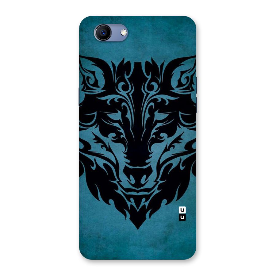 Black Artistic Wolf Back Case for Oppo Realme 1