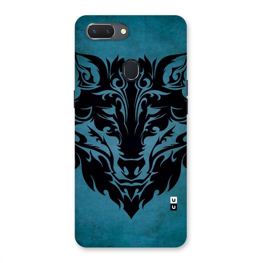 Black Artistic Wolf Back Case for Oppo Realme 2