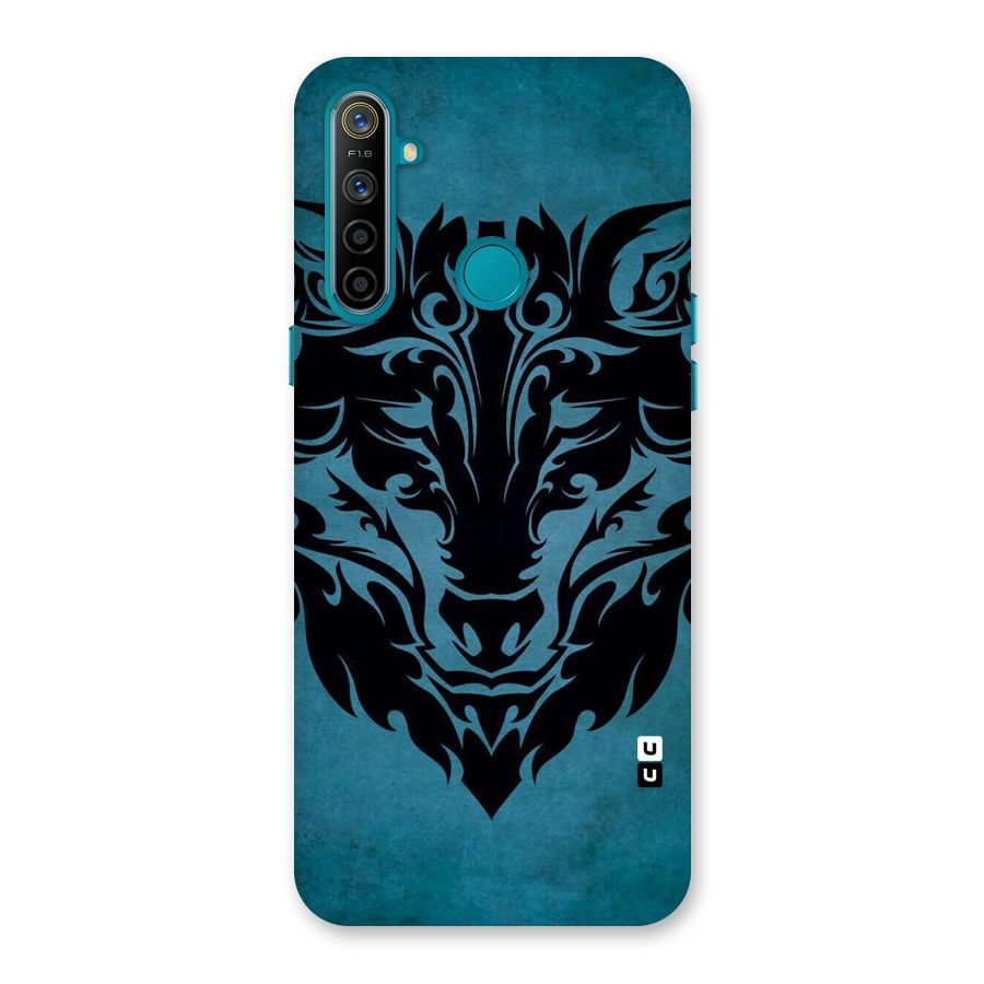 Black Artistic Wolf Back Case for Realme 5i