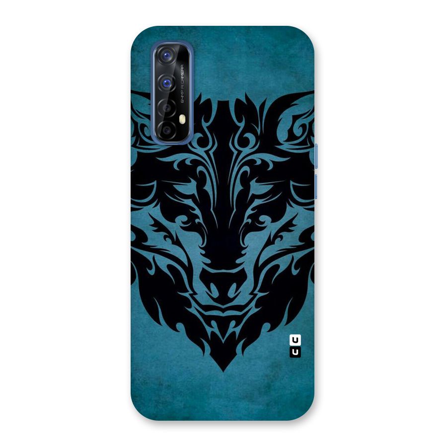 Black Artistic Wolf Back Case for Realme 7
