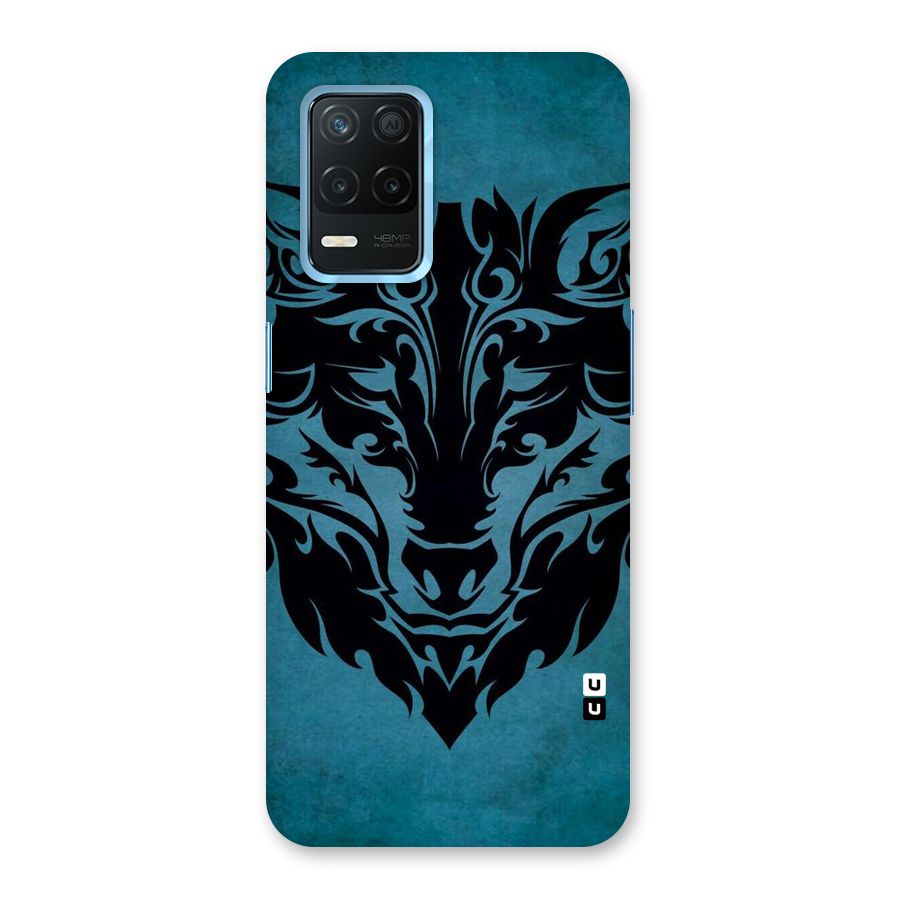 Black Artistic Wolf Back Case for Realme 8 5G