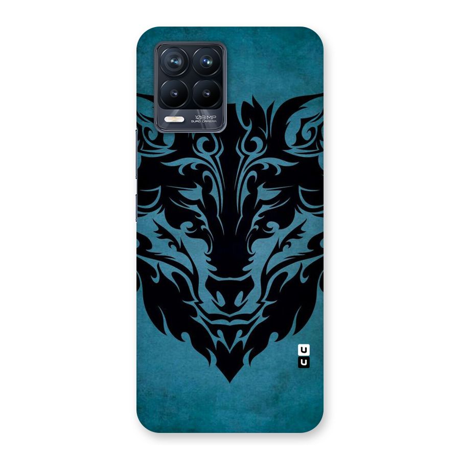 Black Artistic Wolf Back Case for Realme 8 Pro