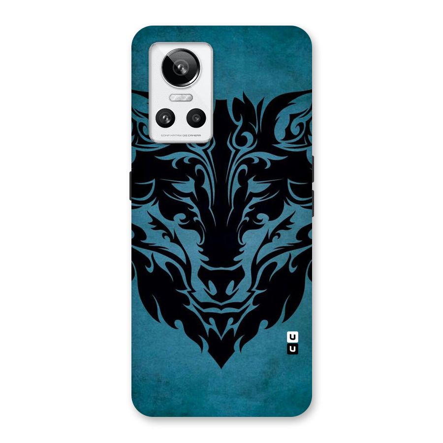 Black Artistic Wolf Back Case for Realme GT Neo 3