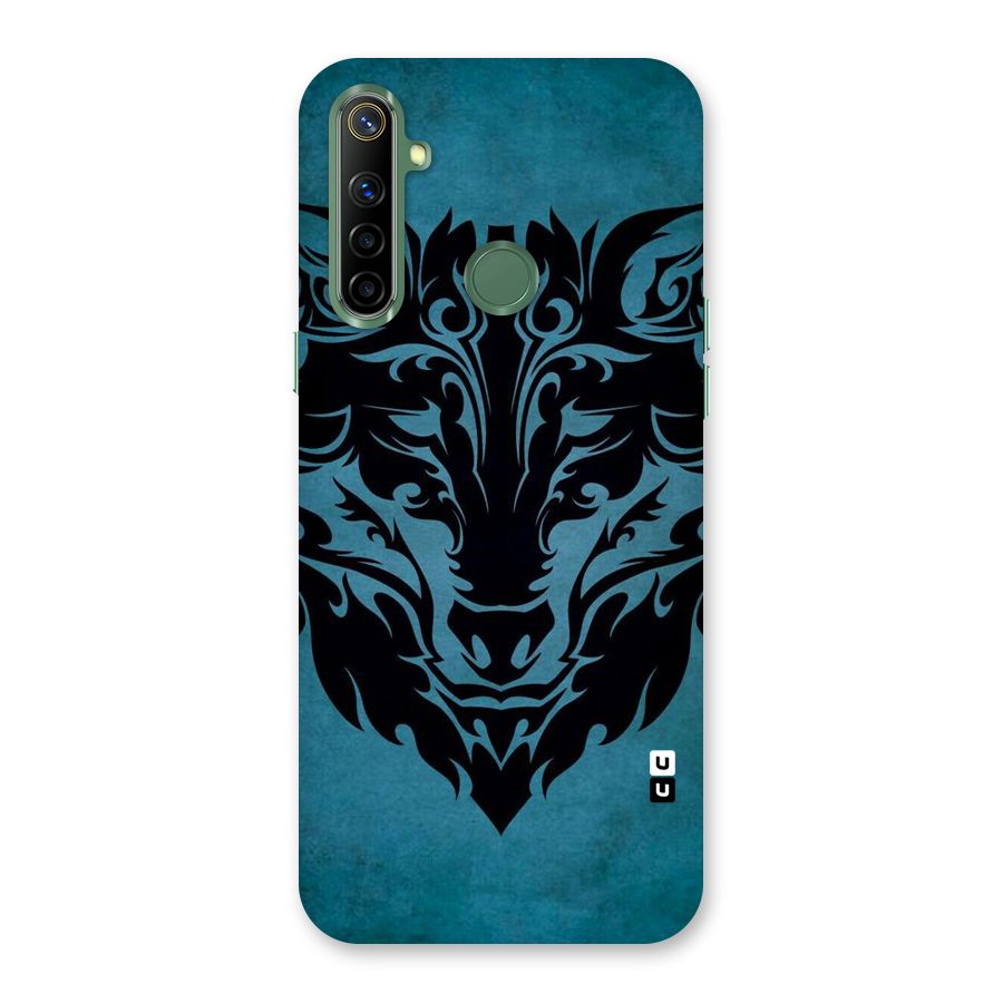 Black Artistic Wolf Back Case for Realme Narzo 10