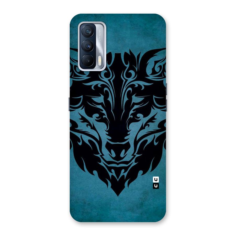 Black Artistic Wolf Back Case for Realme X7