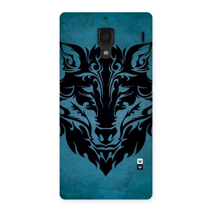 Black Artistic Wolf Back Case for Redmi 1S