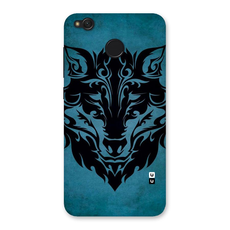 Black Artistic Wolf Back Case for Redmi 4