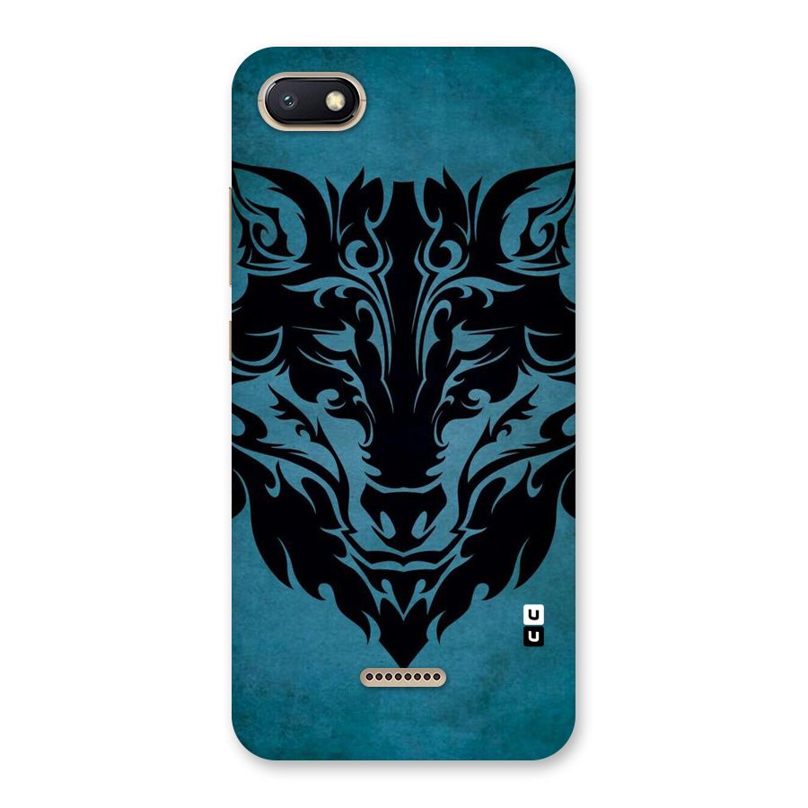 Black Artistic Wolf Back Case for Redmi 6A