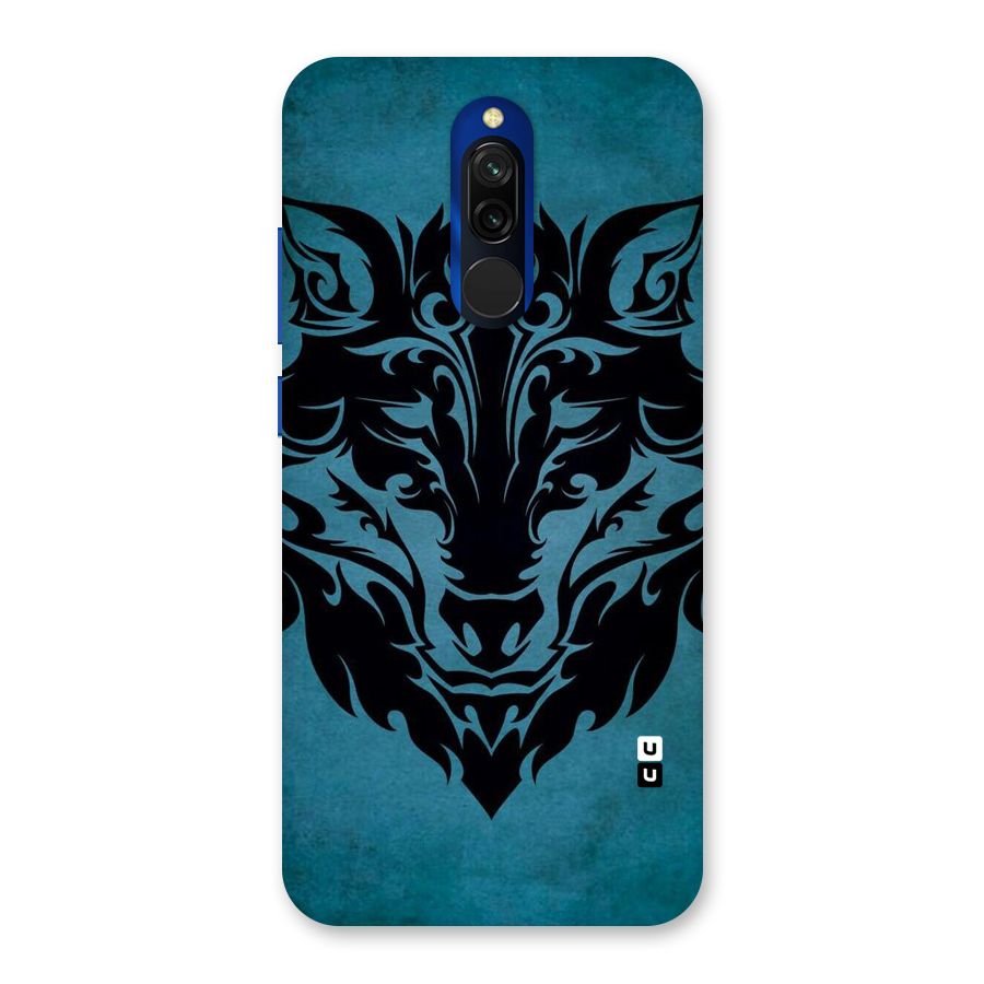 Black Artistic Wolf Back Case for Redmi 8