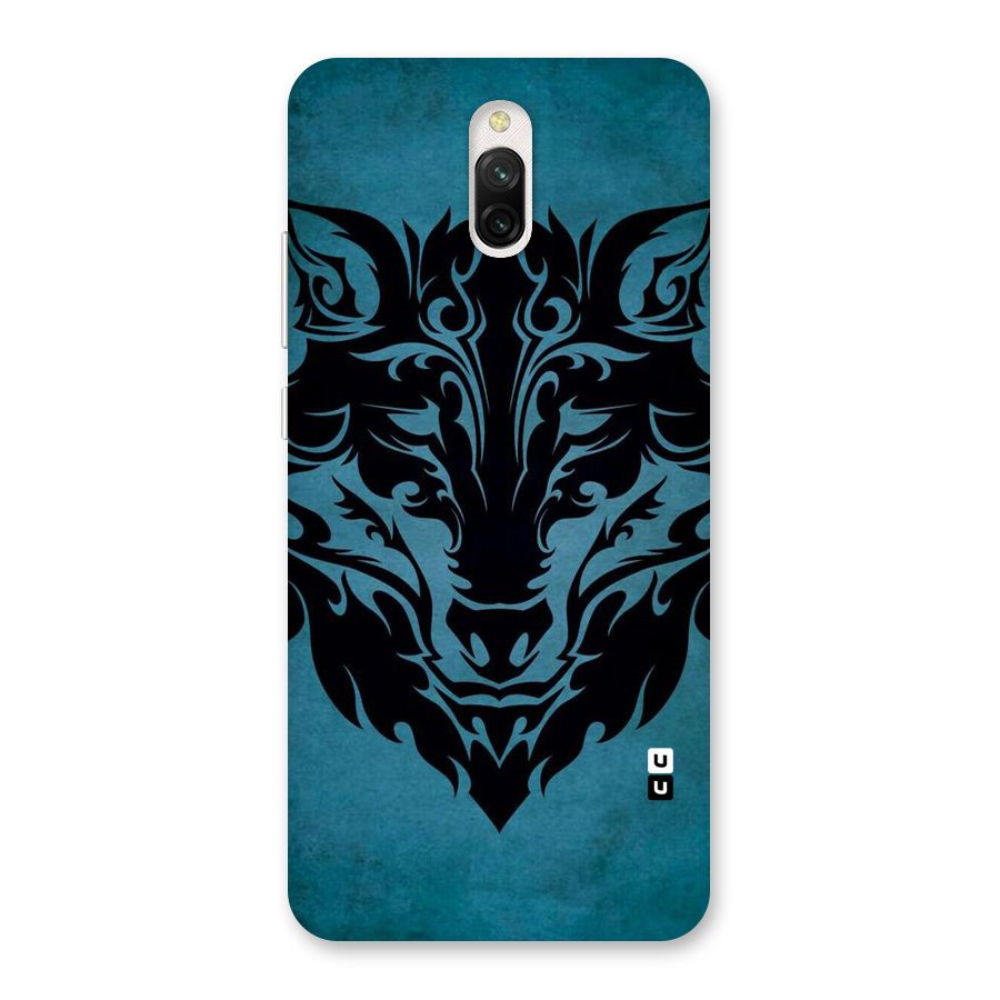 Black Artistic Wolf Back Case for Redmi 8A Dual