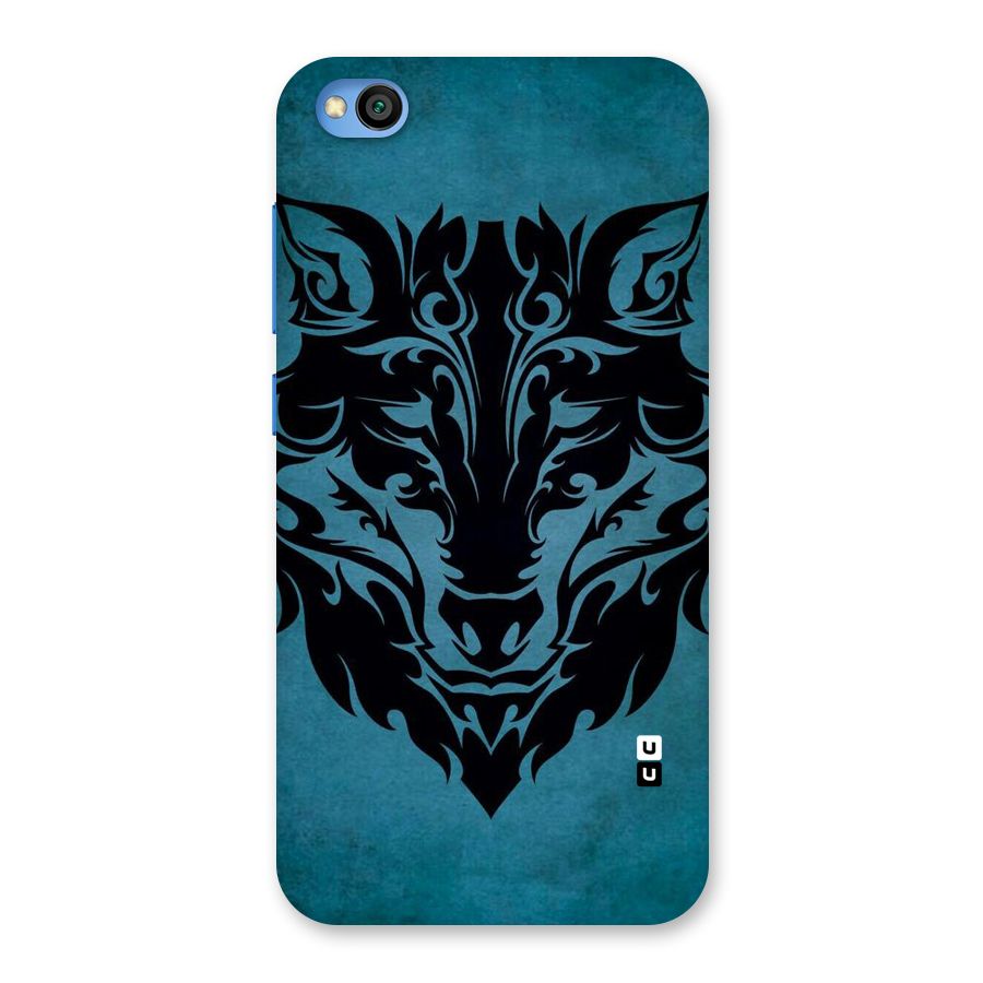 Black Artistic Wolf Back Case for Redmi Go
