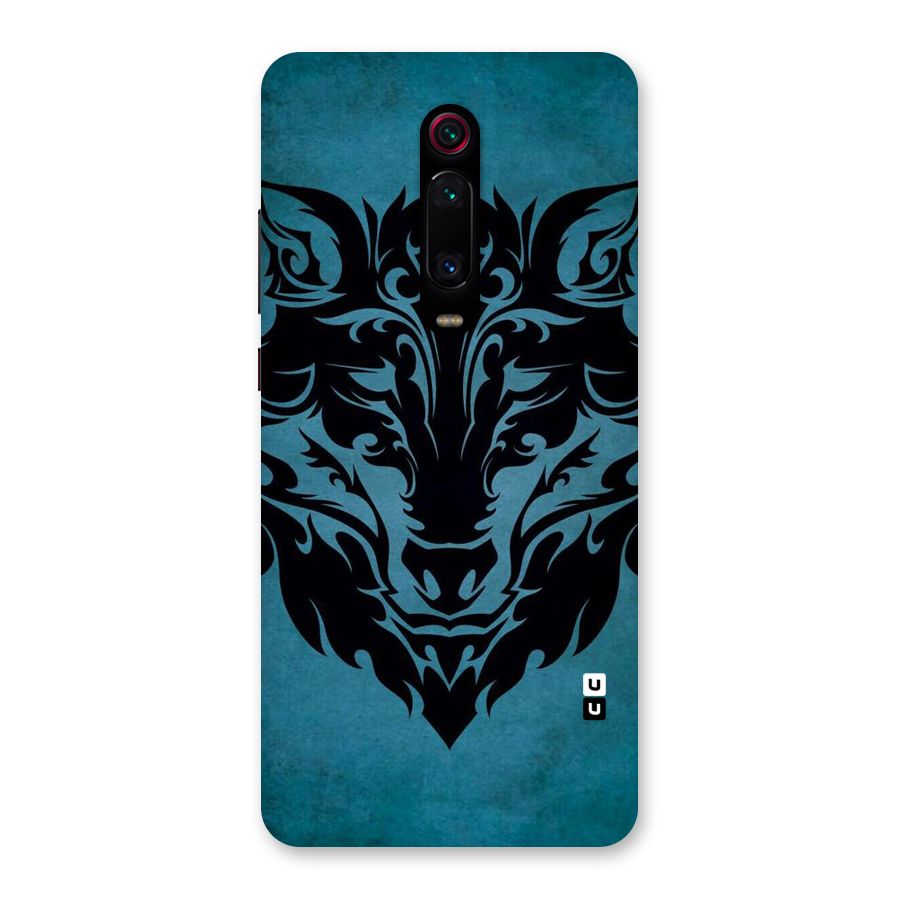 Black Artistic Wolf Back Case for Redmi K20