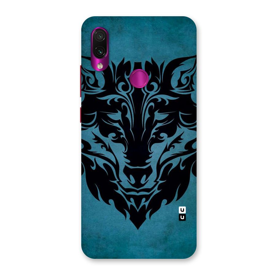 Black Artistic Wolf Back Case for Redmi Note 7 Pro