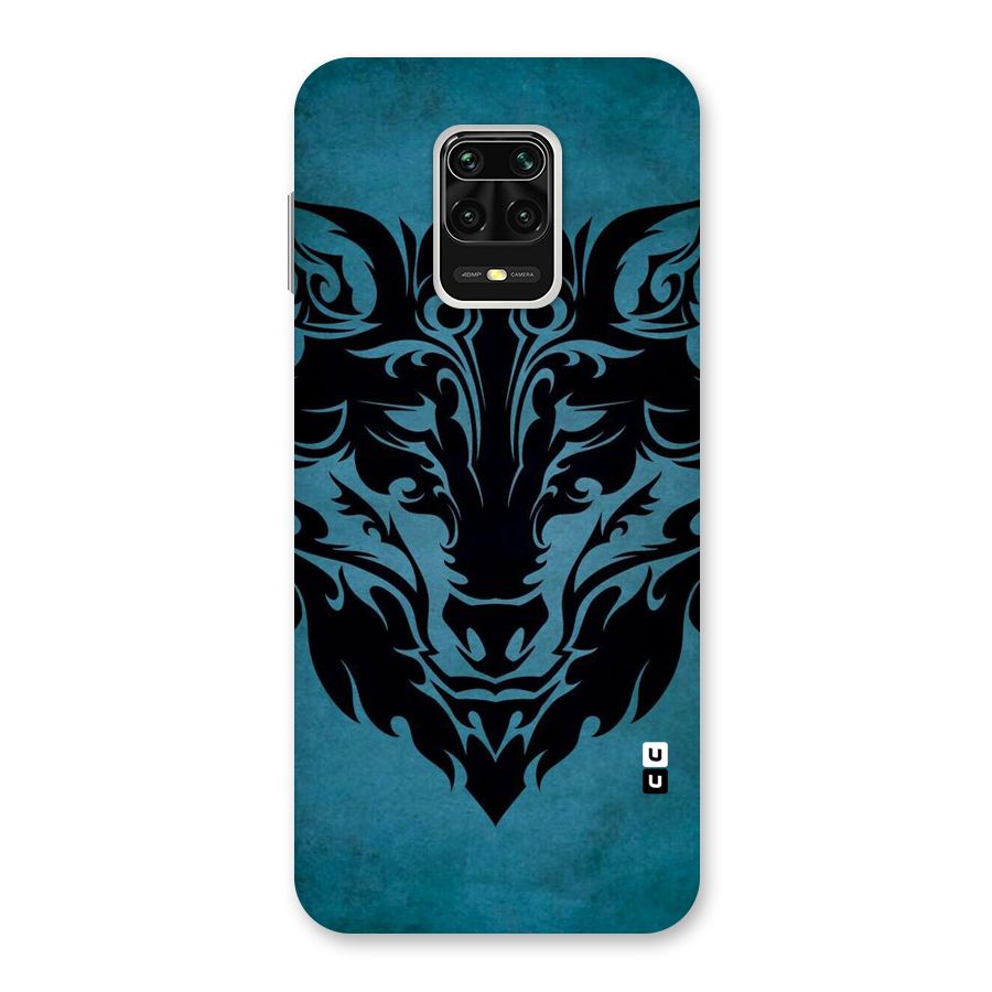 Black Artistic Wolf Back Case for Redmi Note 9 Pro Max