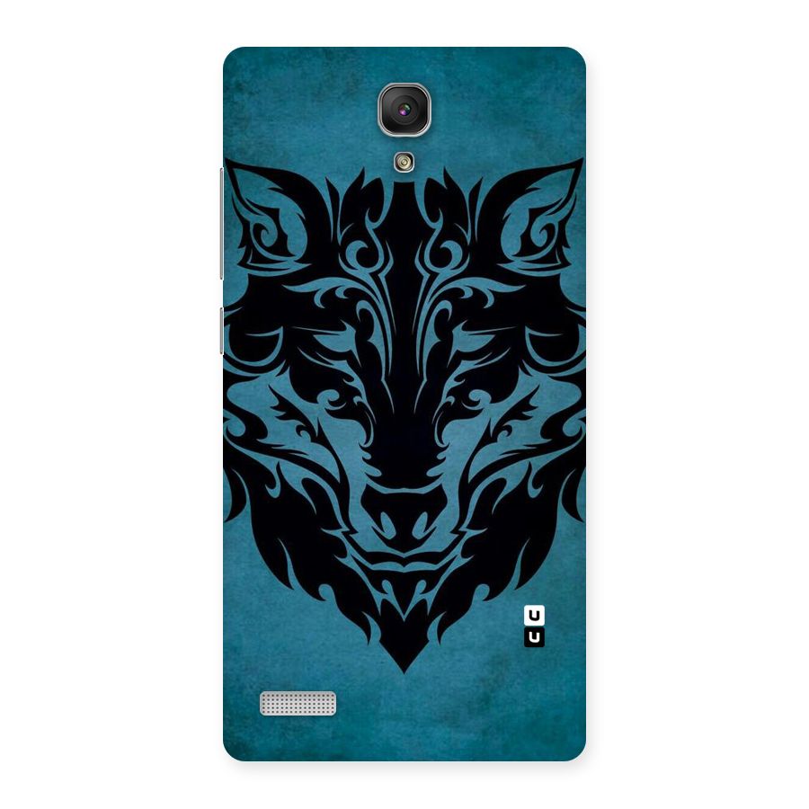 Black Artistic Wolf Back Case for Redmi Note Prime