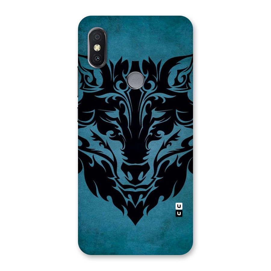 Black Artistic Wolf Back Case for Redmi Y2