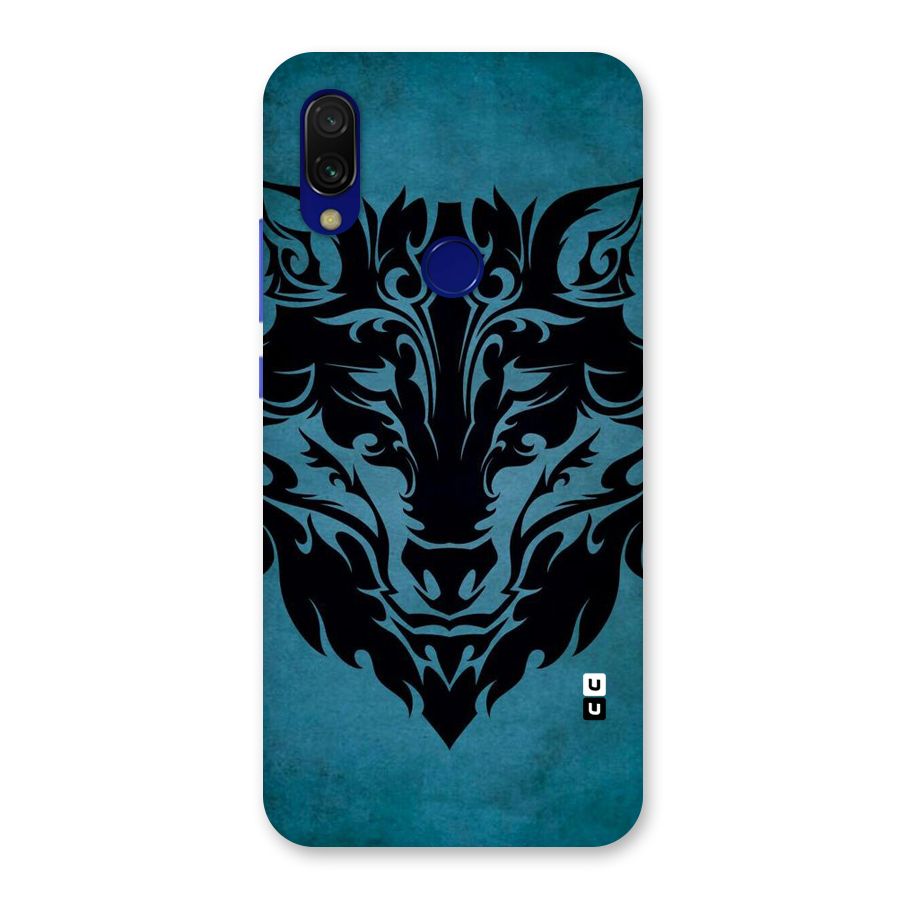 Black Artistic Wolf Back Case for Redmi Y3