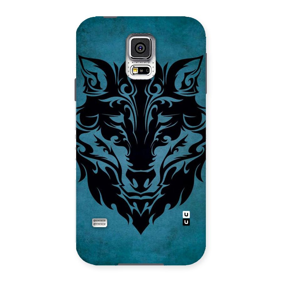 Black Artistic Wolf Back Case for Samsung Galaxy S5