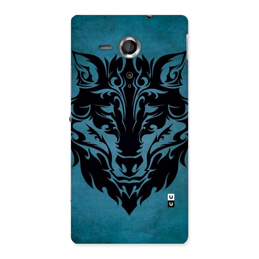 Black Artistic Wolf Back Case for Sony Xperia SP