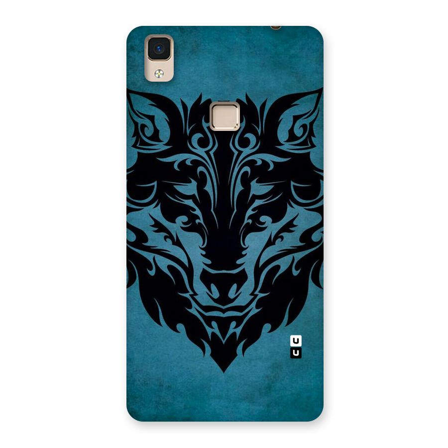 Black Artistic Wolf Back Case for V3 Max