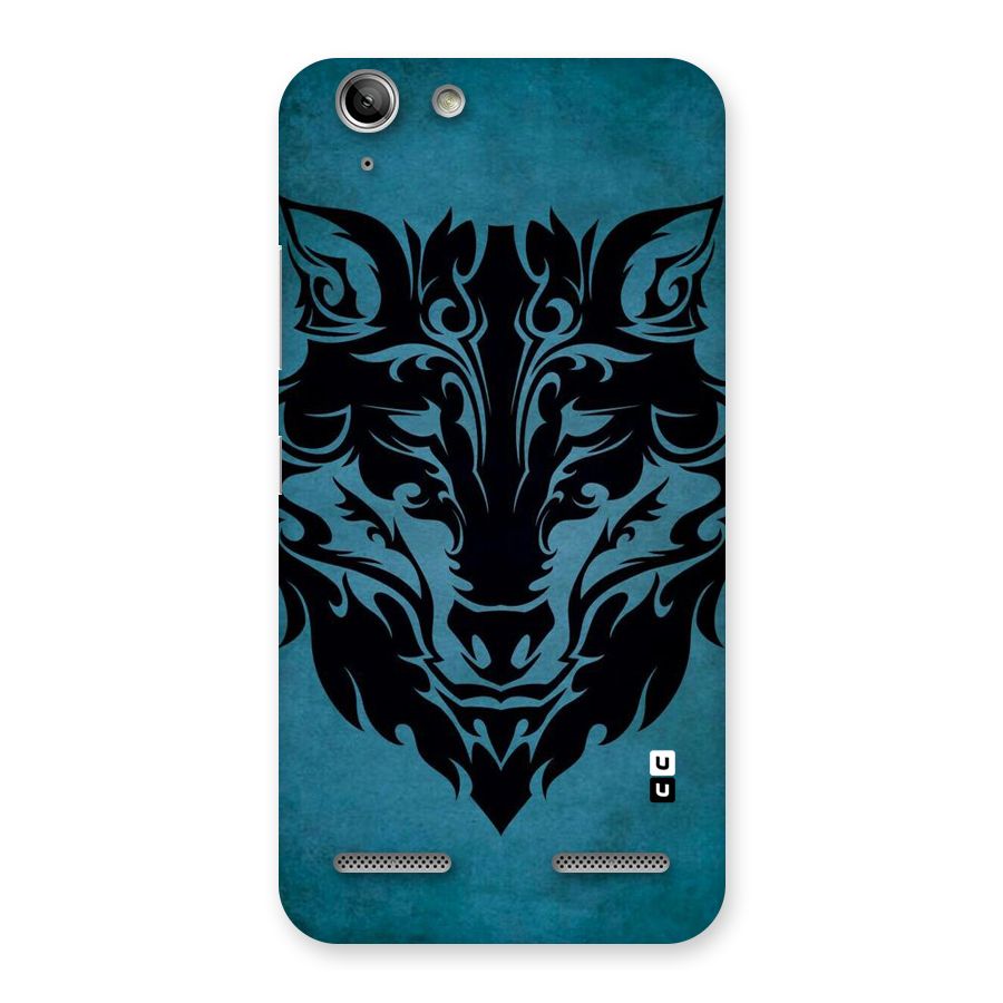 Black Artistic Wolf Back Case for Vibe K5