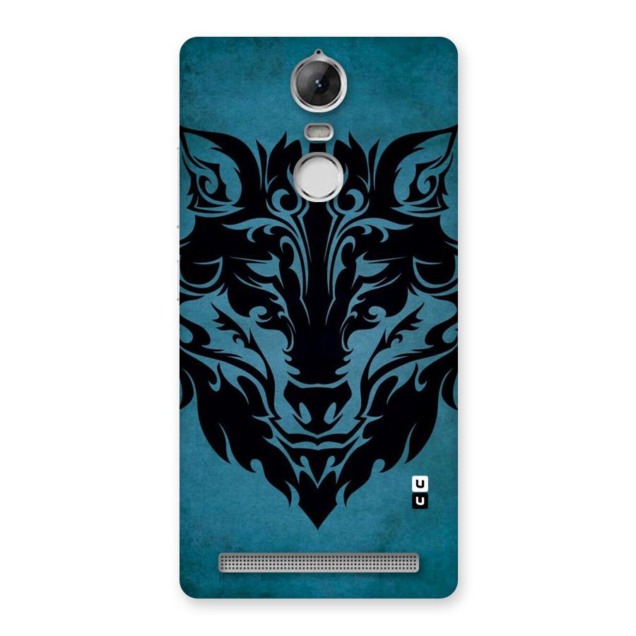 Black Artistic Wolf Back Case for Vibe K5 Note