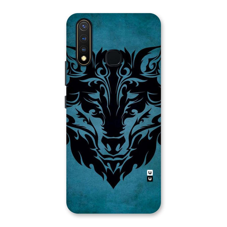 Black Artistic Wolf Back Case for Vivo U20