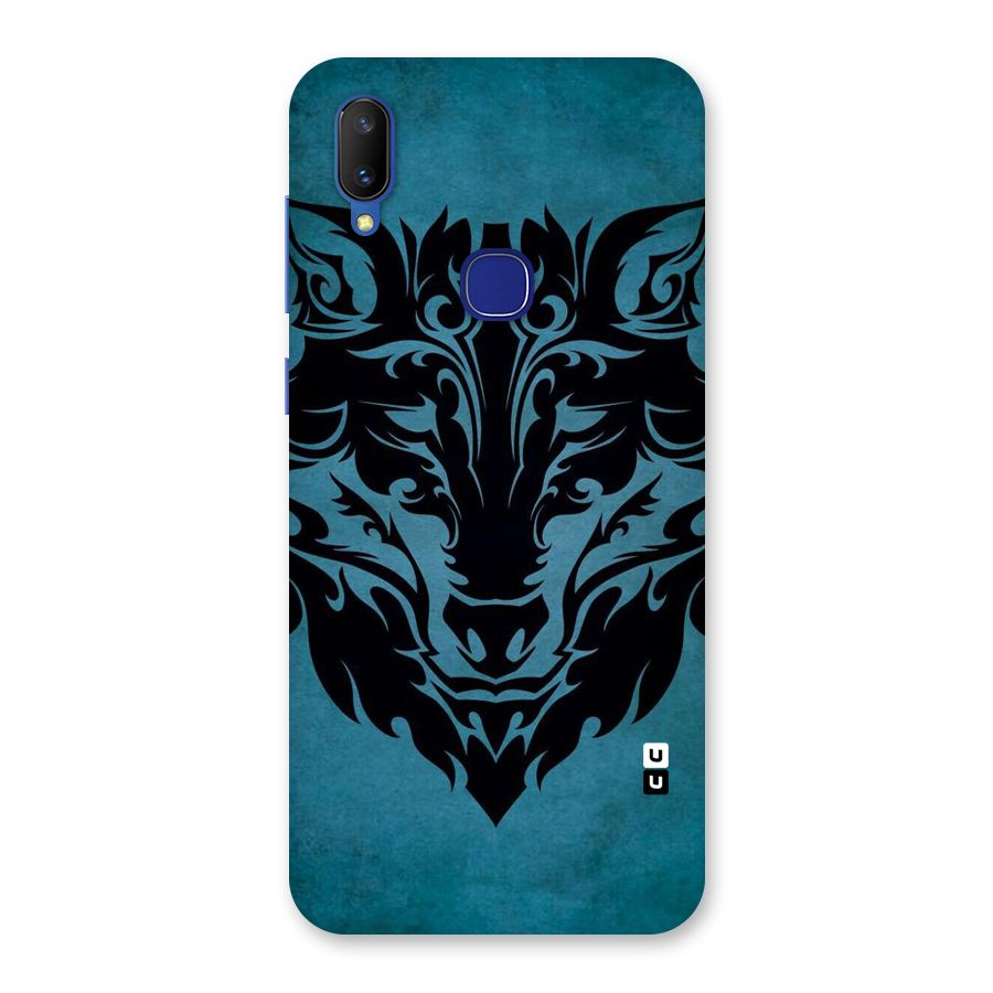 Black Artistic Wolf Back Case for Vivo V11