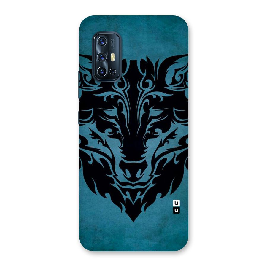 Black Artistic Wolf Back Case for Vivo V17